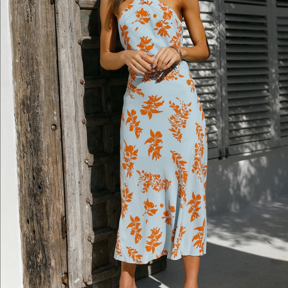 Hello Molly blue and orange dress